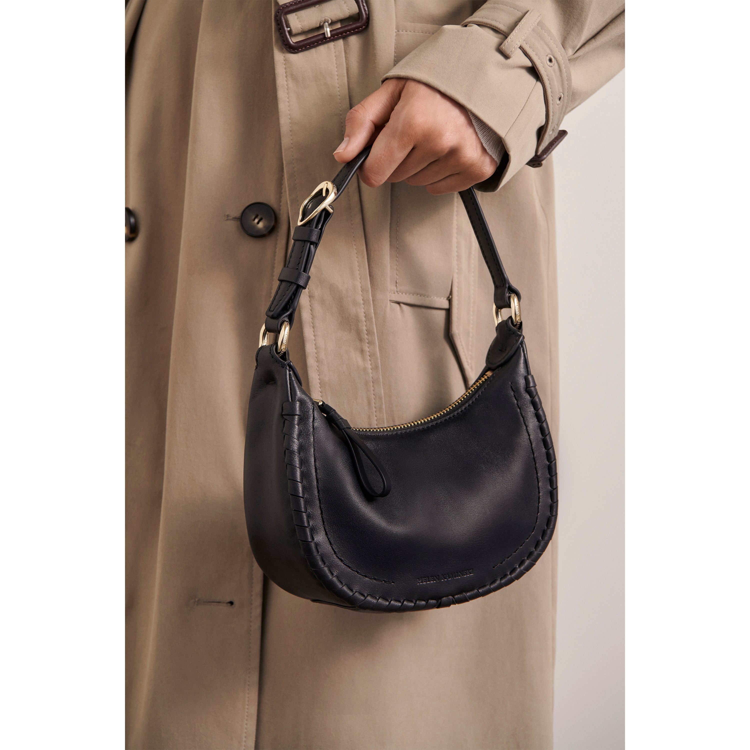 Small Black Hobo Handbag Crossbody Small Black Hobo Purse POLO