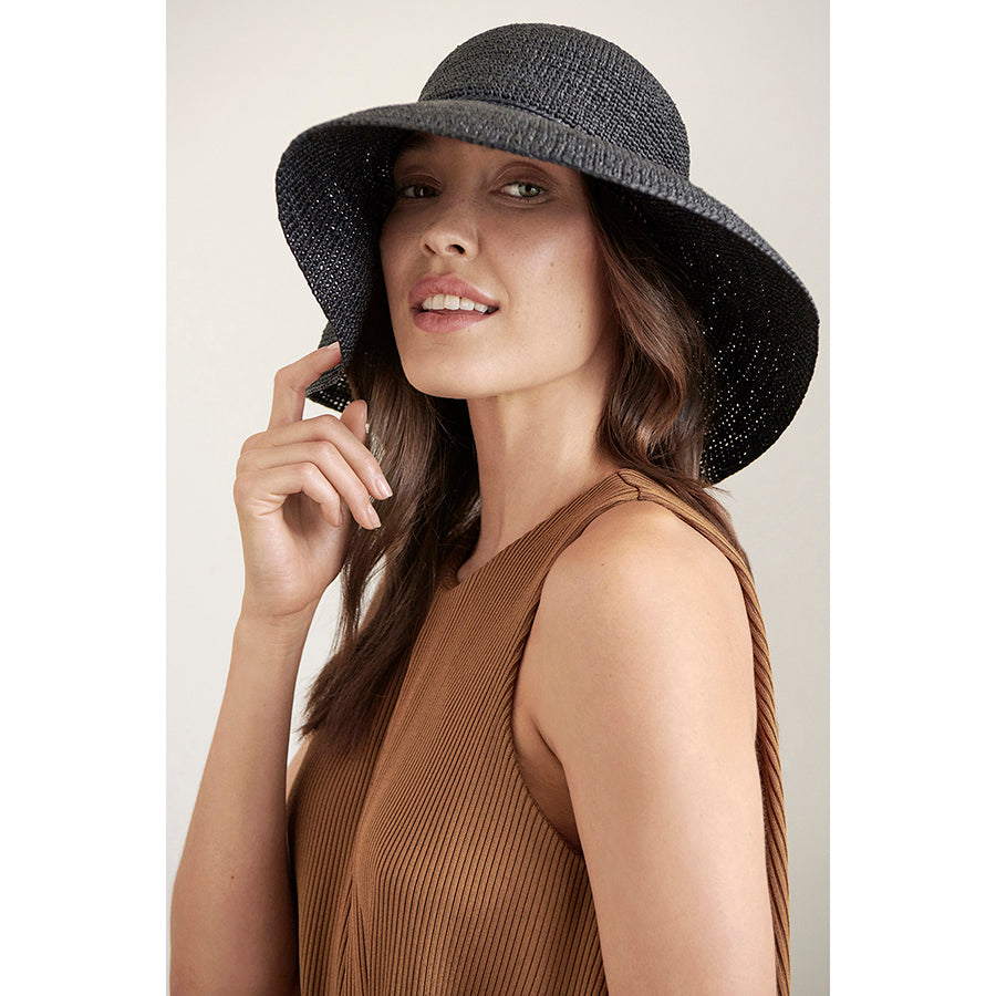 超美品　HELEN KAMINSKI プロヴァンス12 ラフィア　チャコール Provence 12 Charcoal Raffia Hat - Helen Kaminski AU