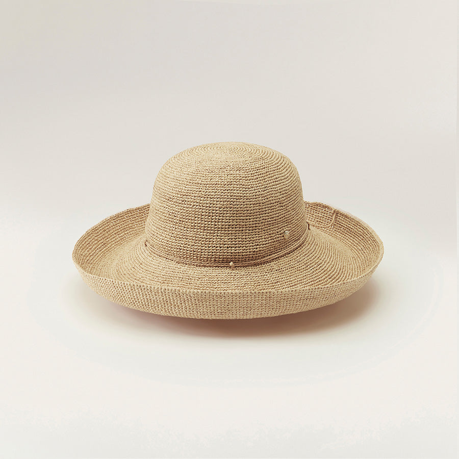 Raffia Round Crown Natural Provence 12 Hat