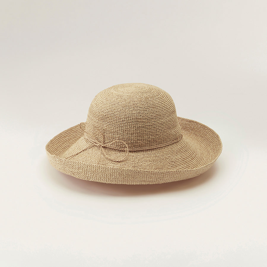 Raffia Round Crown Natural Provence 12 Hat
