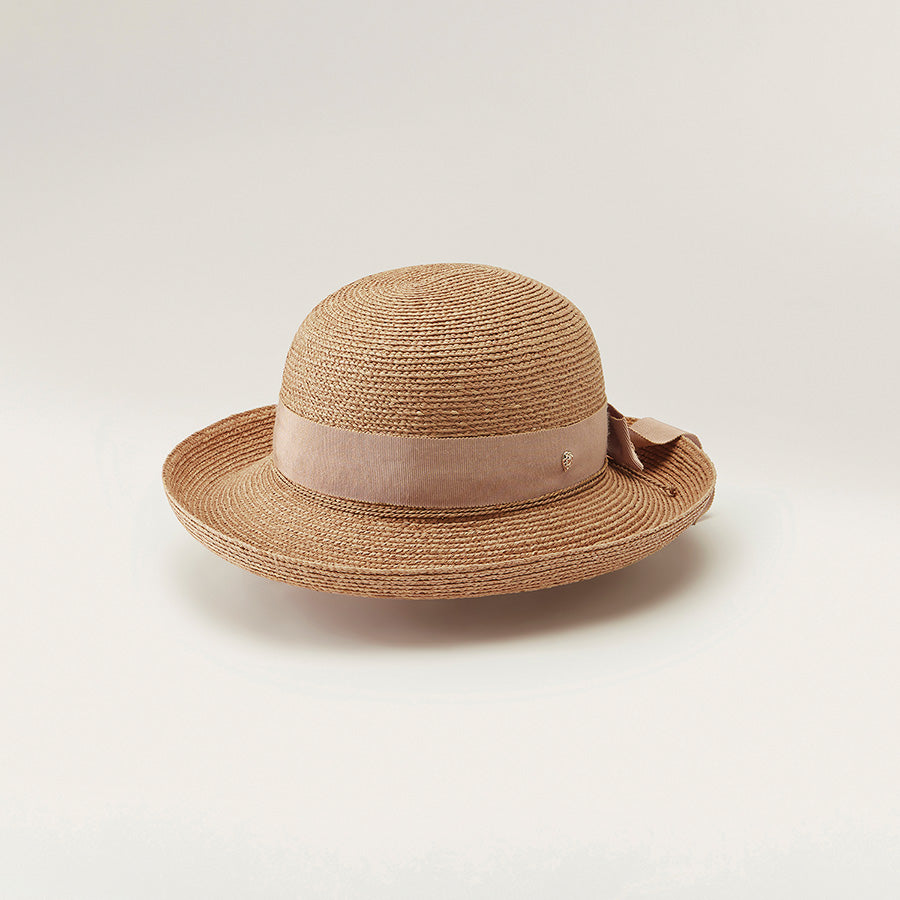 Newport SB in Nougat Lotus Hat - Helen Kaminski AU