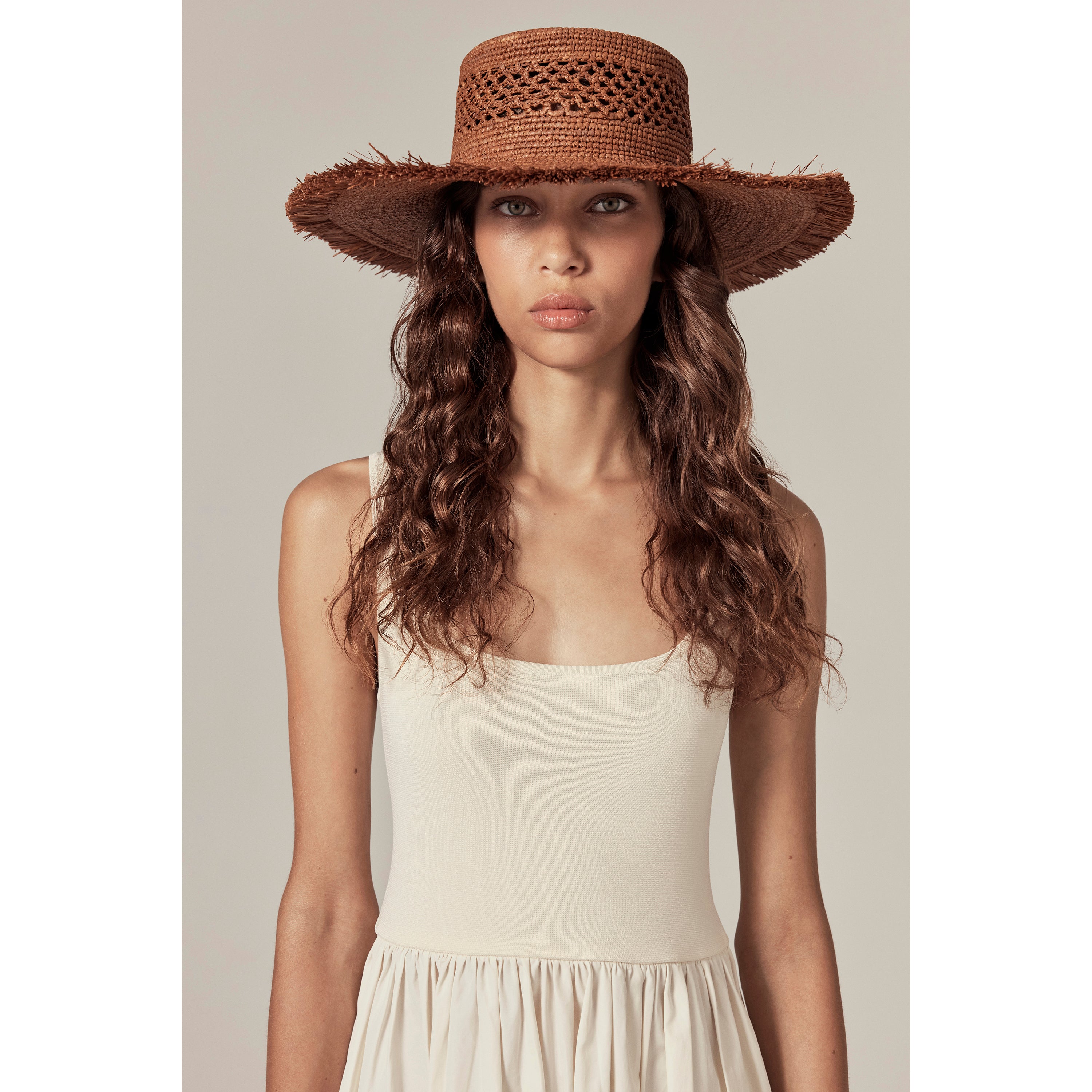 Buy Ivy Raffia Boater - Nutshell - Helen Kaminski AU