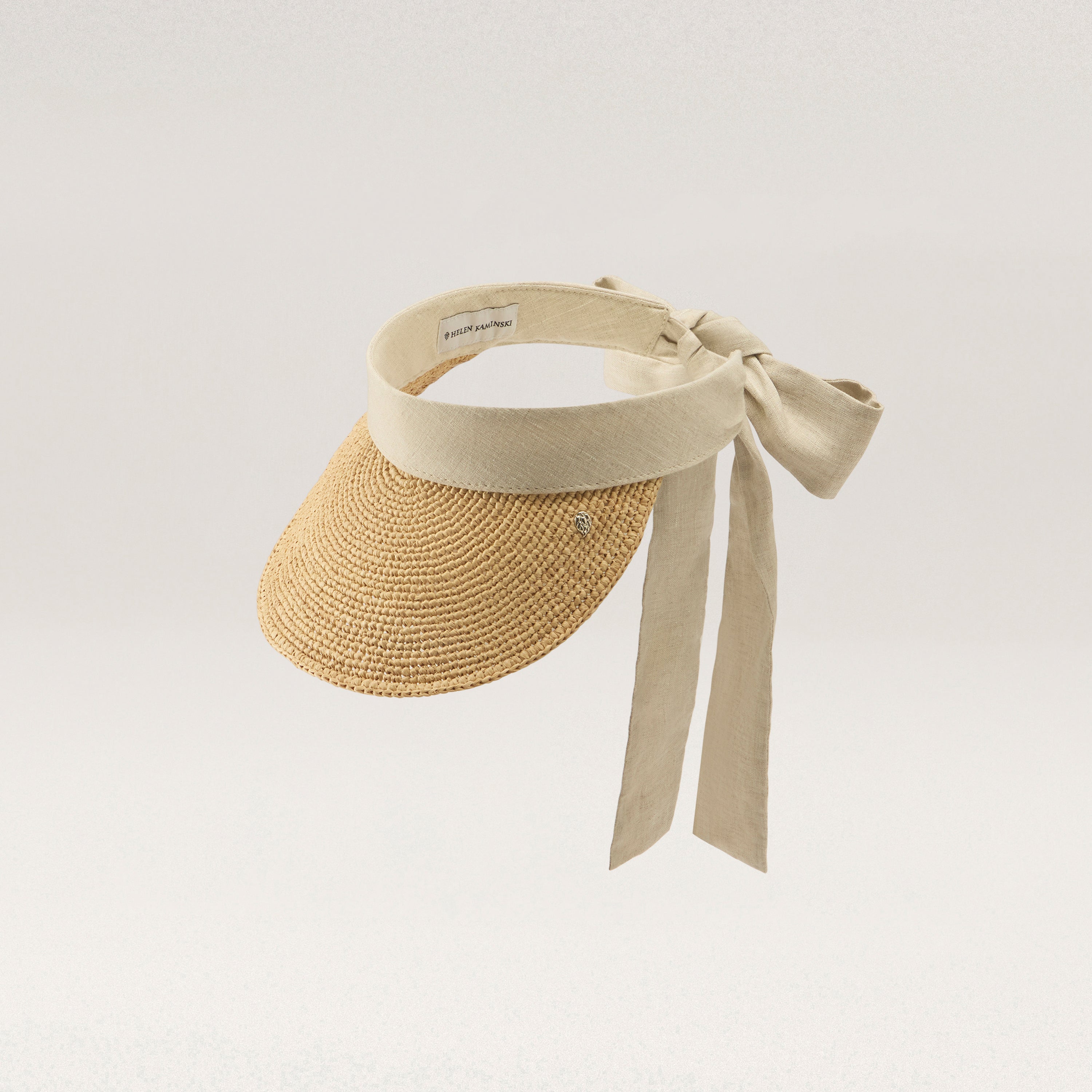 Buy Parker Raffia Peak Visor - Natural - Helen Kaminski AU