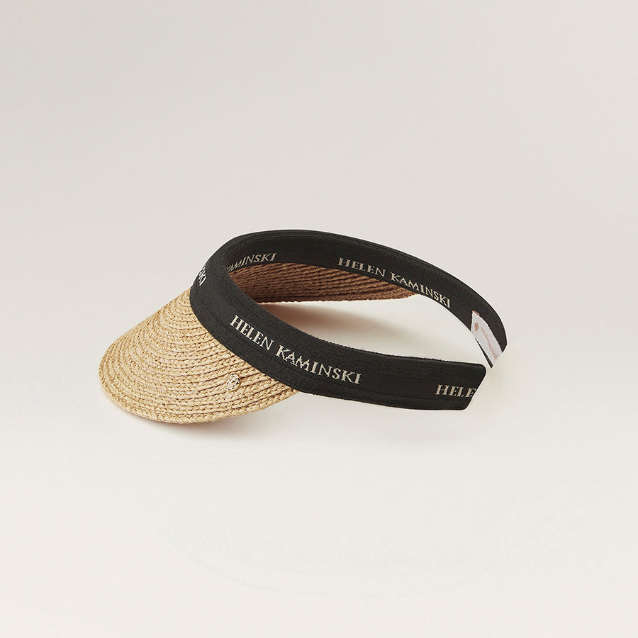 Buy Bianca 8 Logo Visor - Natural Black - Helen Kaminski AU