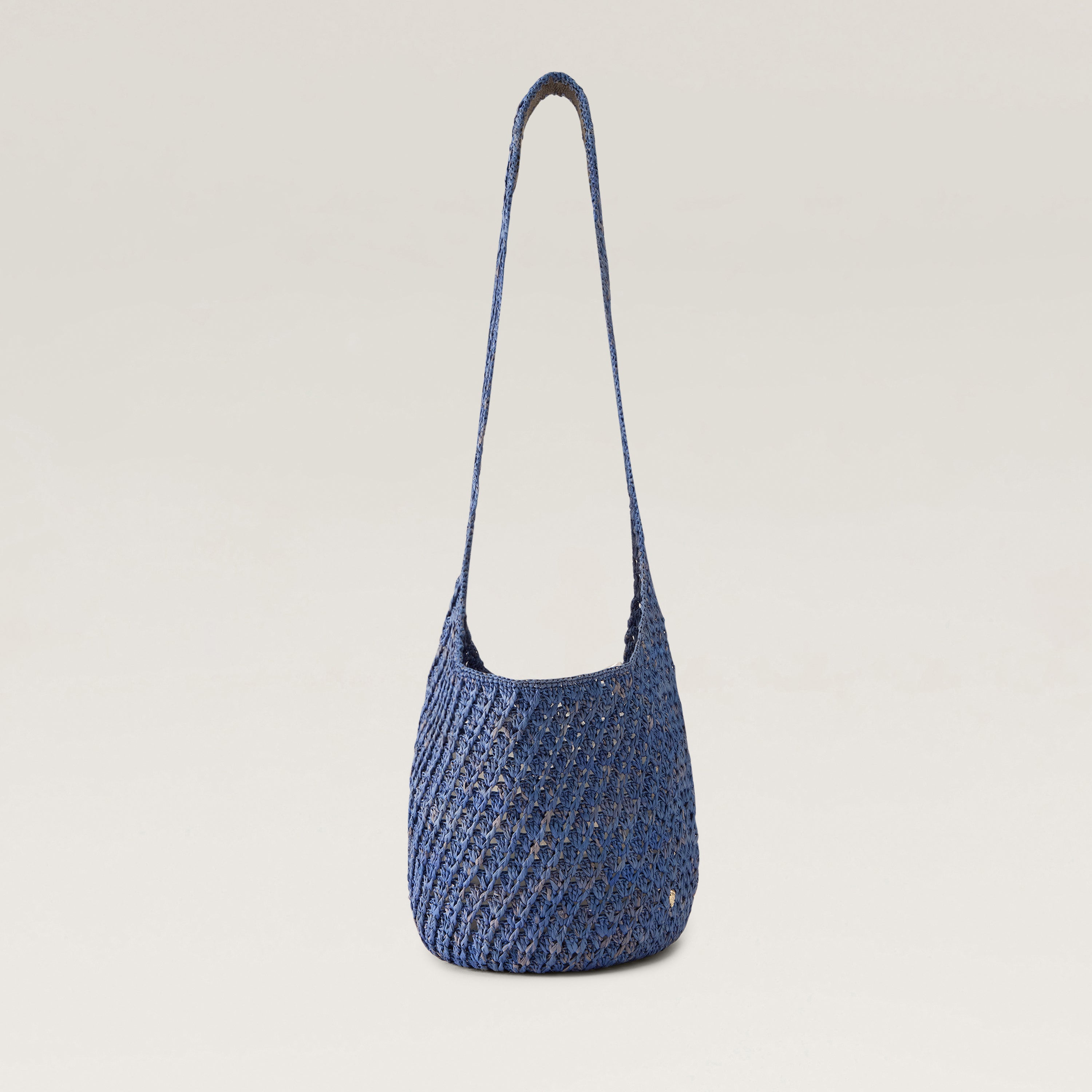 Lani Raffia Crochet Small Sac - Lapis - Blue Bag | Helen Kaminski AU