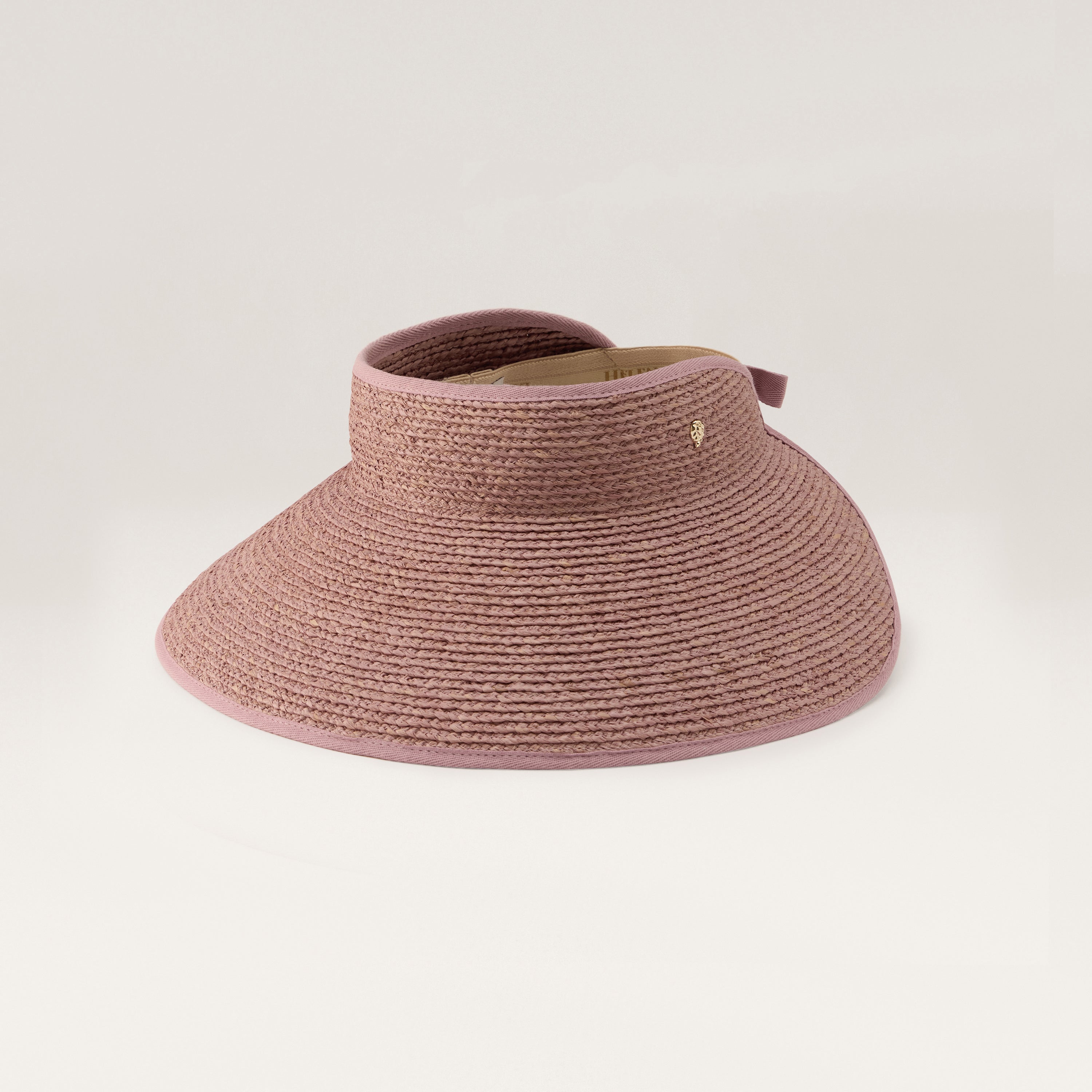 Mai Raffia Braid Visor - Rose Quartz | Helen Kaminski AU