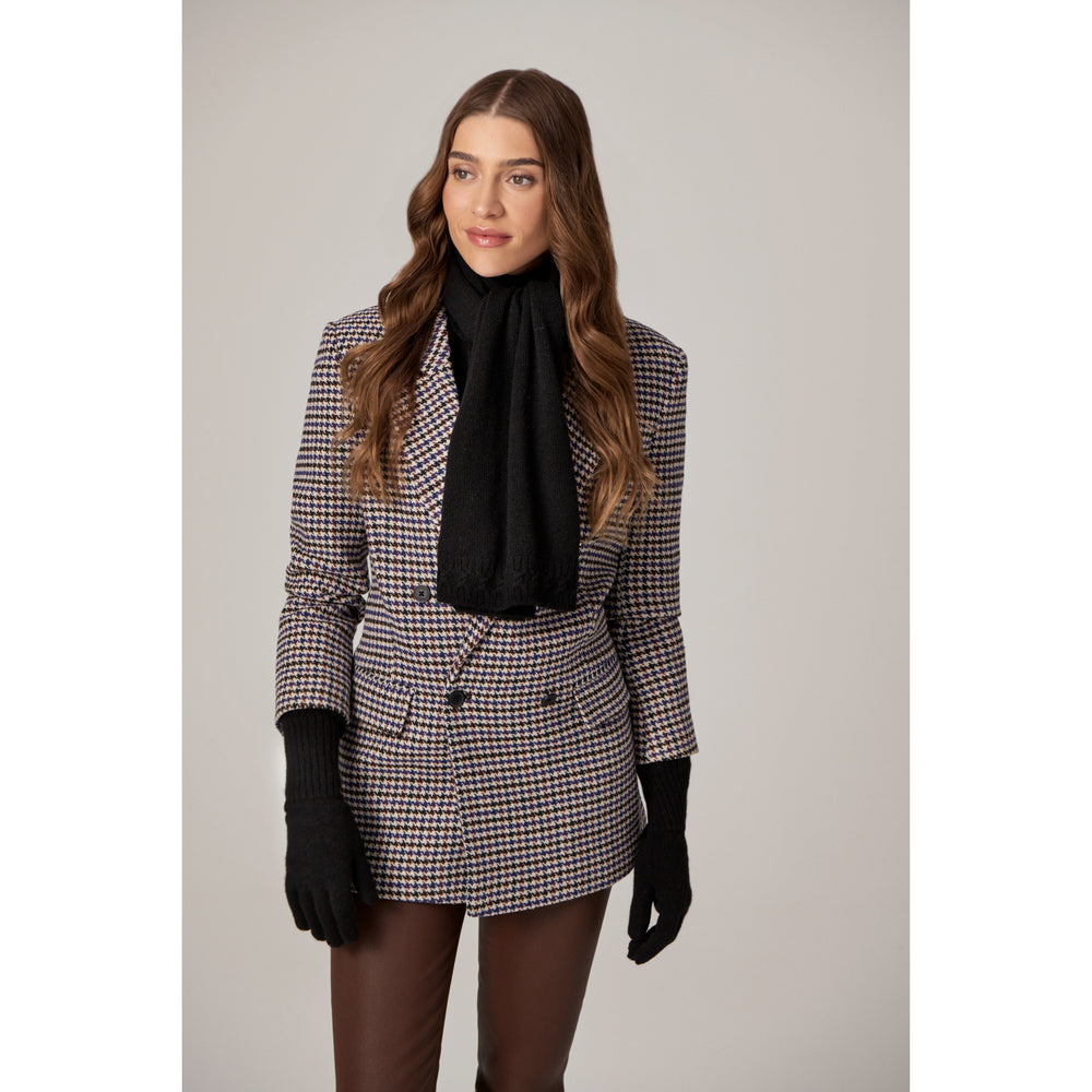 Cashmere Oblong Scarf Black Candine Scarves