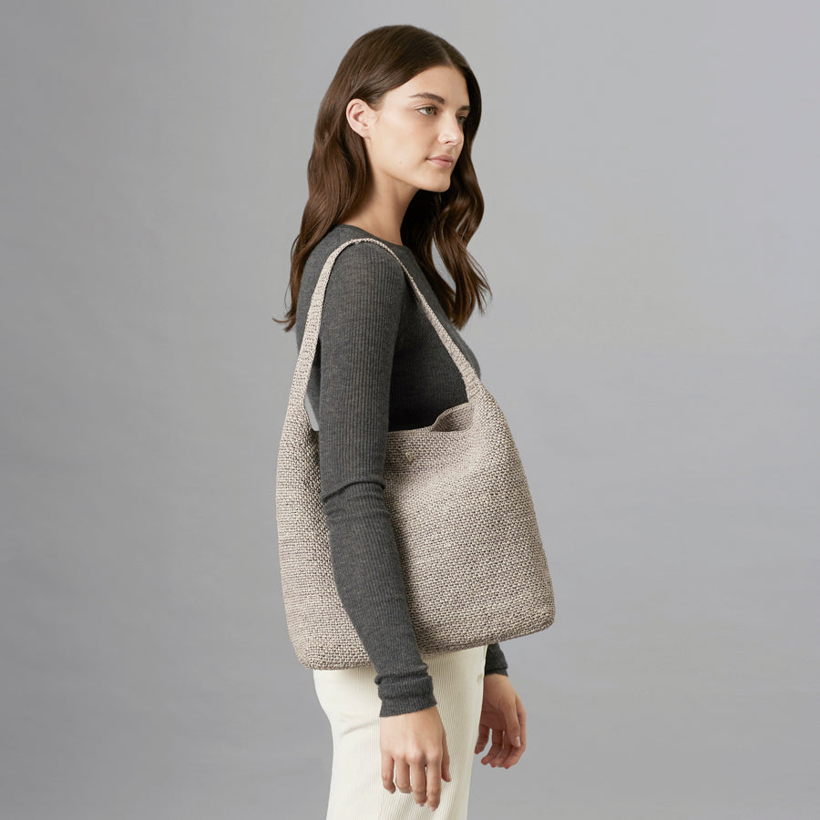 Loto Raffia Sac Bag in Eclipse Melange Helen Kaminski AU