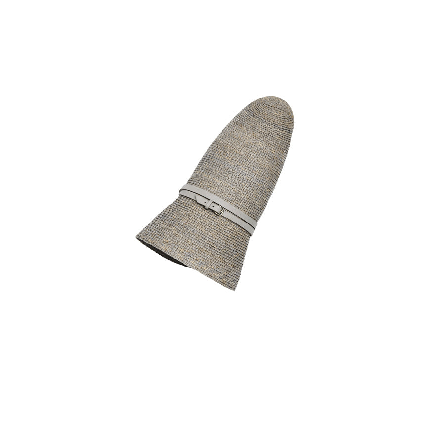 Besa 6 Raffia Cloche Hat in Eclipse Pumice Helen Kaminski AU