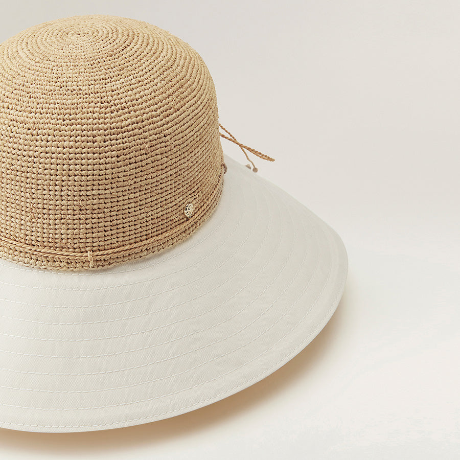 帽子 HOLIDAY x CA4LA RAFFIA HAT RAFFIA PATTERN CROCHET HAT(ONESIZE NATURAL): ハット｜帽子