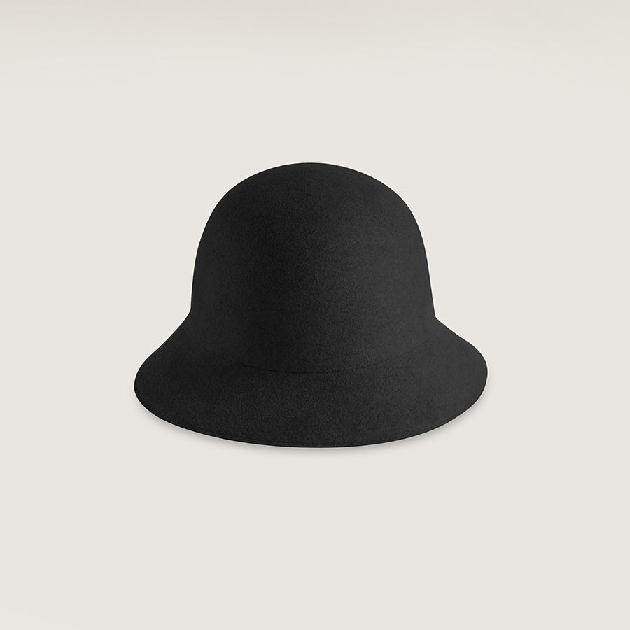 キャップ HELEN KAMINSKI Black Felt Ella Conscious Bucket Hat Helen Kaminski Black Felt Ella Conscious Bucket Hat for