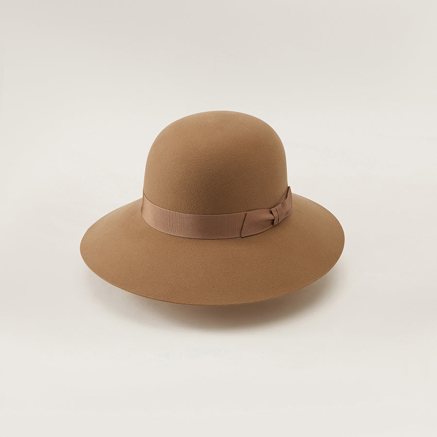 Letta Conscious Round Crown Hat in Camel Helen Kaminski AU