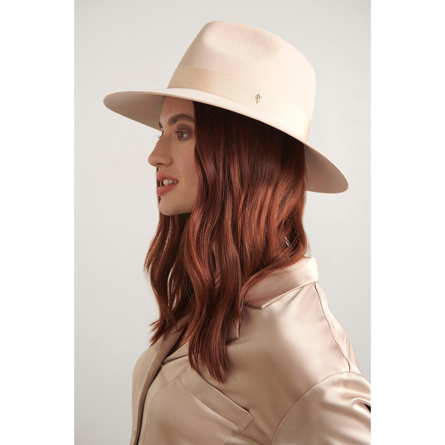 Emilli Conscious Fedora Hat Ecru Sand - Helen Kaminski AU