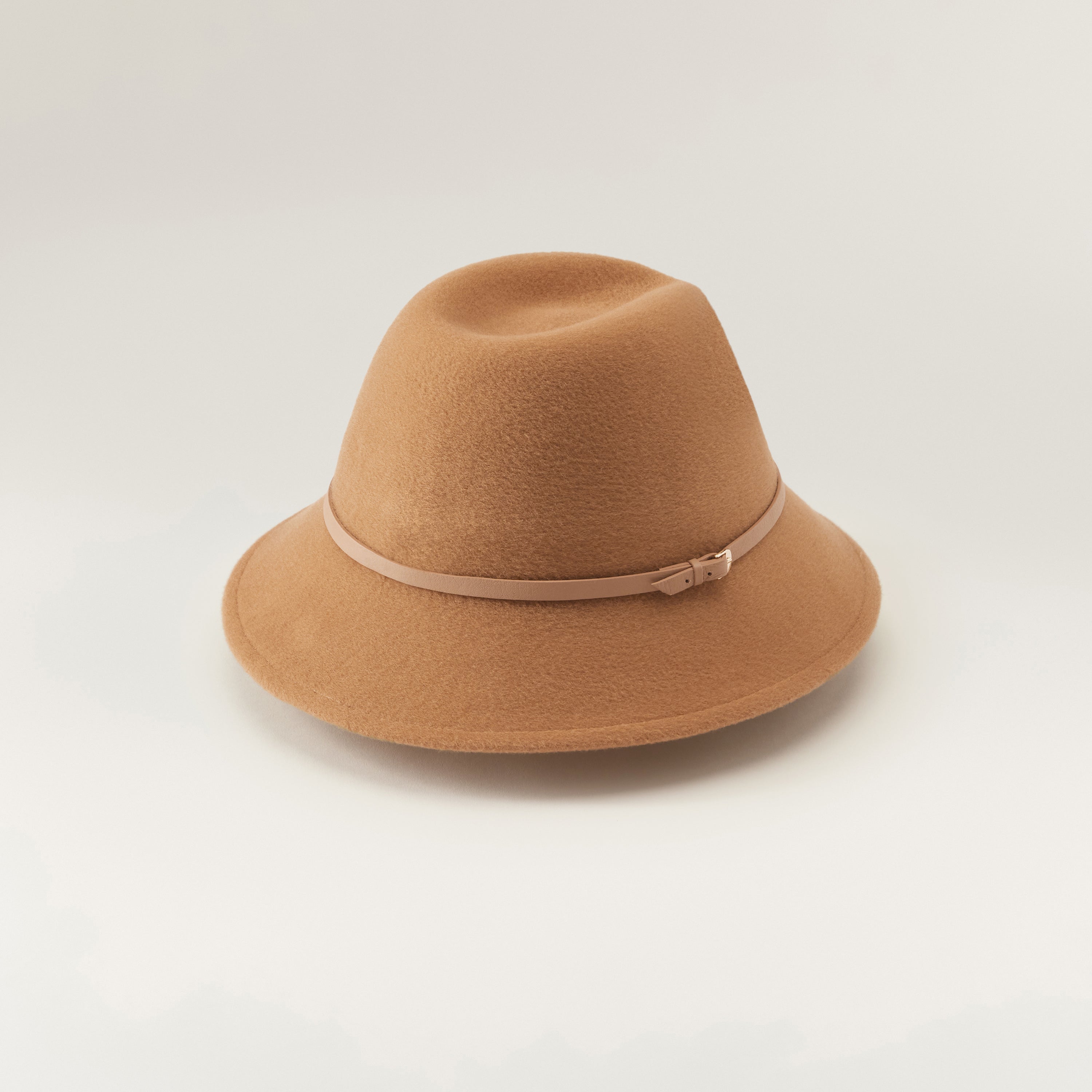Lumie Wool Felt Fedora in Camel Helen Kaminski AU