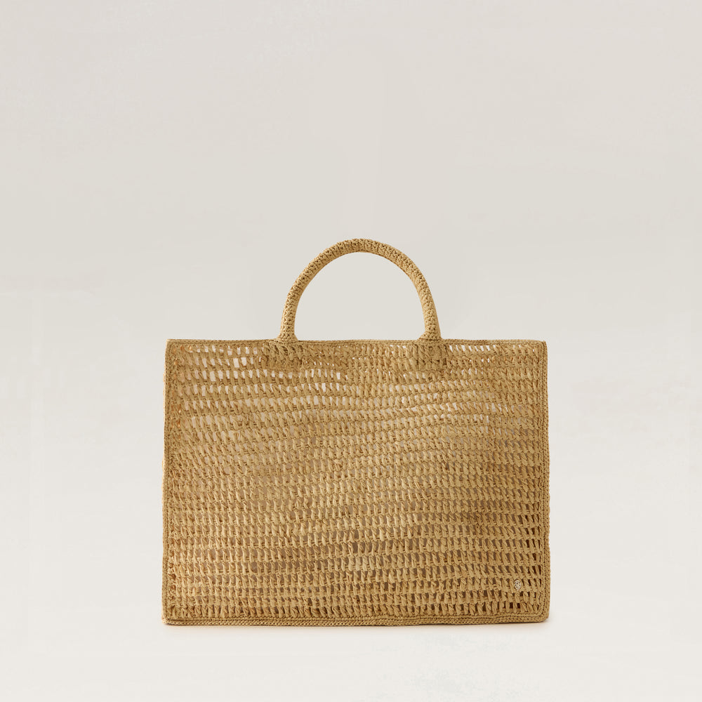 n*3様 anuke Raffia Tote Bag ベージュ Anika Raffia Crochet Tote - Natural - Large Tote Bag | Helen