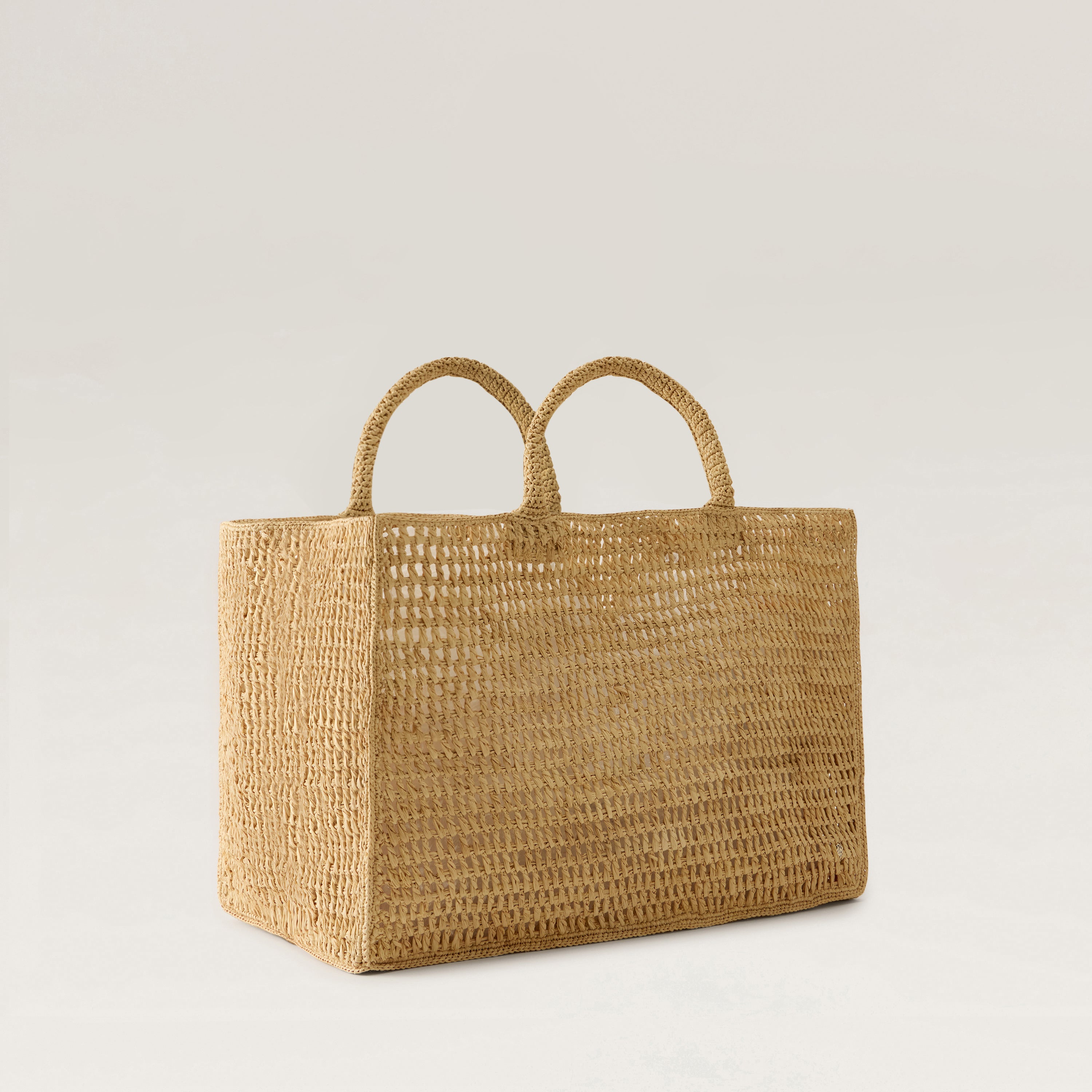 TRAUM.linokekena□new.335-originalリネンtote Anika Raffia Crochet Tote - Natural - Large Tote Bag | Helen
