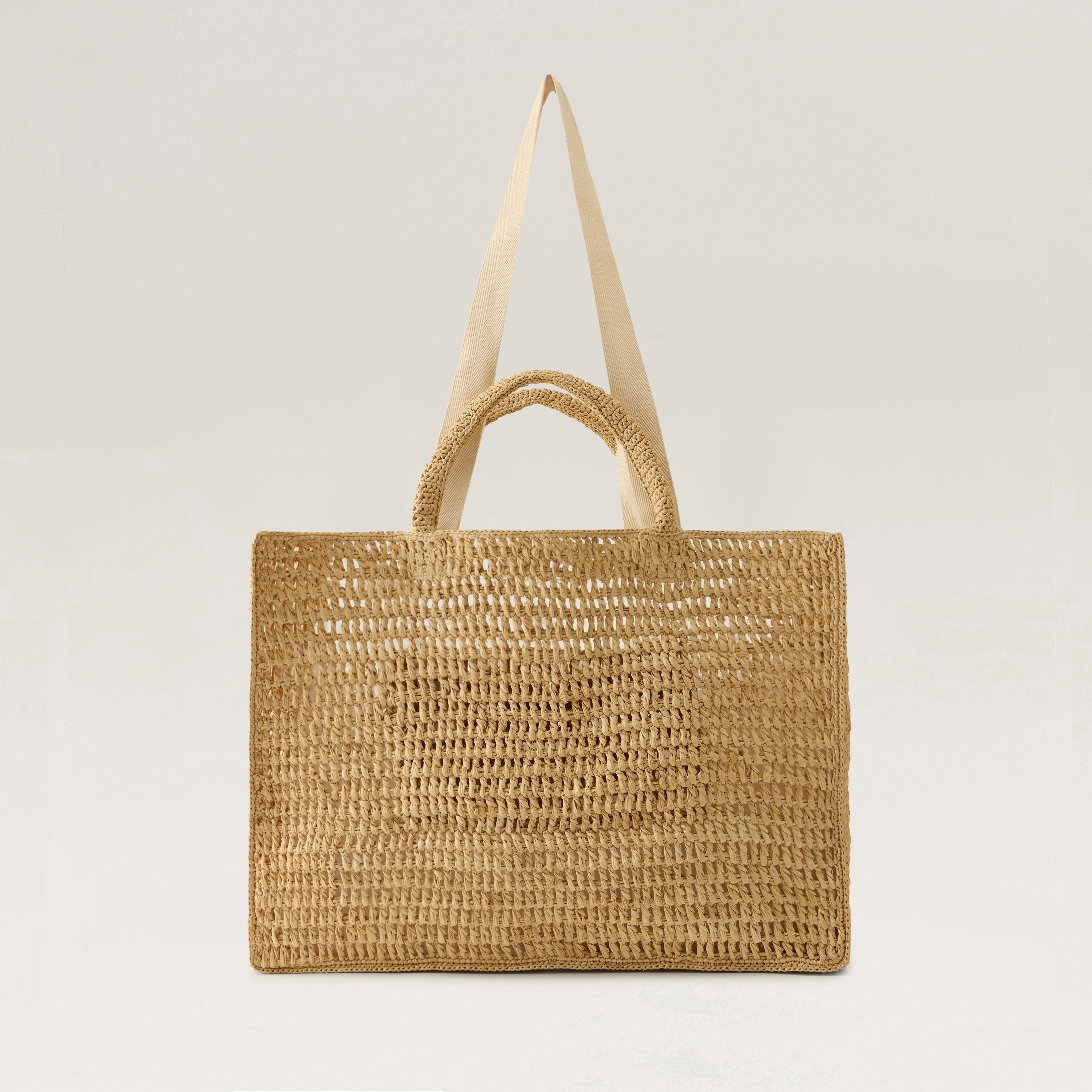 TRAUM.linokekena□new.333-originalリネンtote Anika Raffia Crochet Tote - Natural - Large Tote Bag | Helen