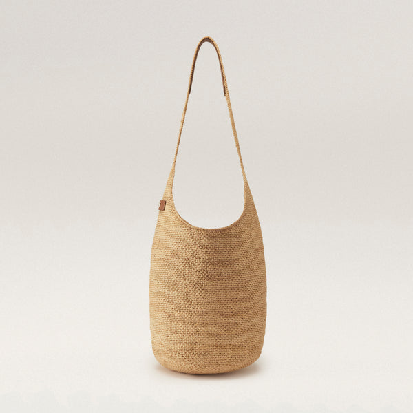 Carillo Raffia Sac Shoulder Bag in Natural Tan - Helen Kaminski AU