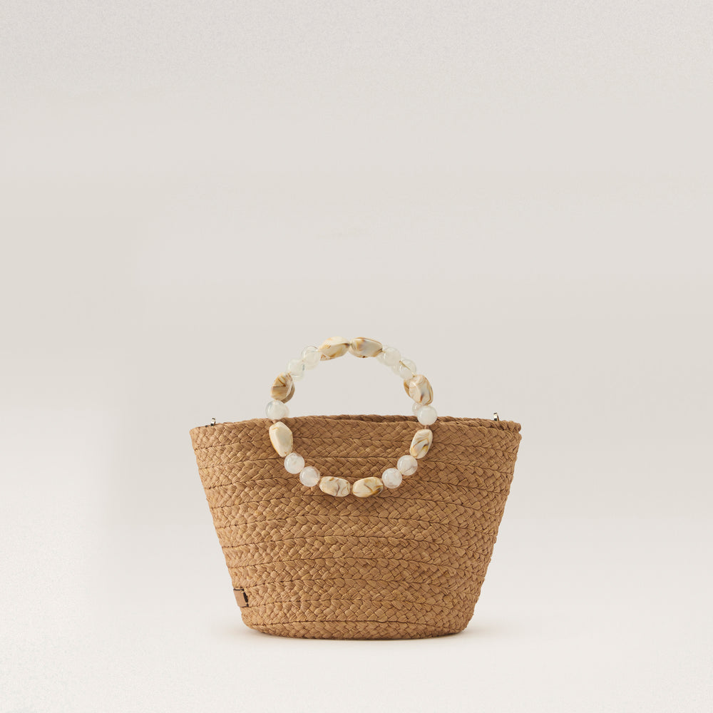 HELEN KAMINSKI トートバッグ BAG51899 NOUGAT NATURAL Nacre Basket - Nougat Natural - Helen Kaminski AU