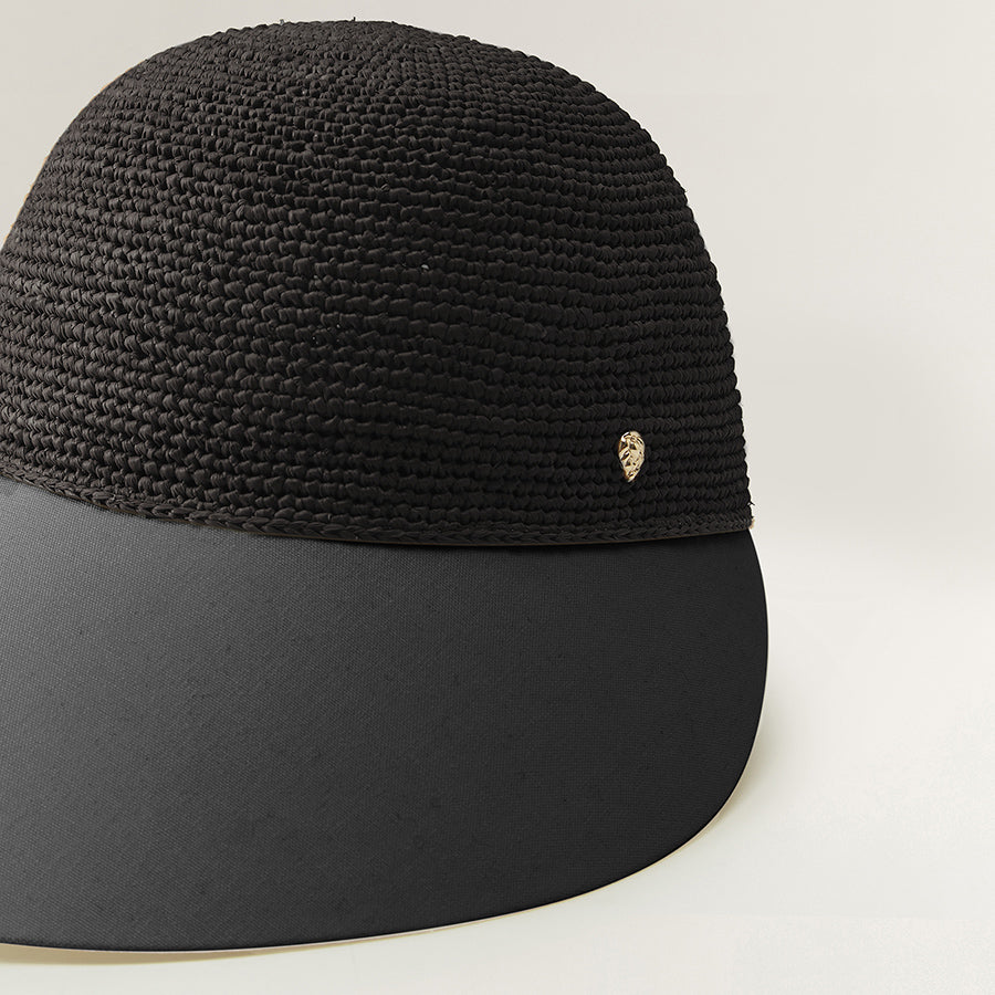 Blaise Raffia & Linen Cap