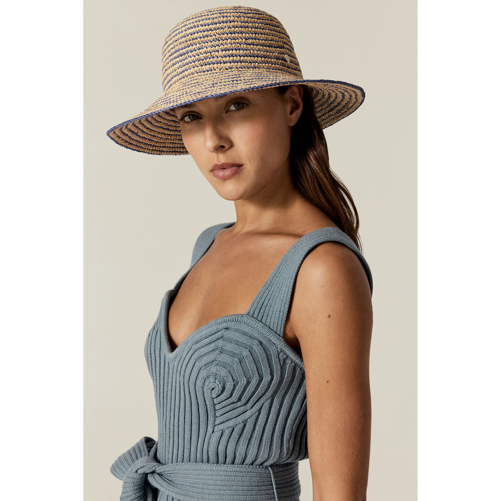 HELEN KAMINSKI EVADINE RAFFIA HAT NATURAL Helen Kaminski Evadine Raffia Crochet Hat 51963 | Natural  main image 4
