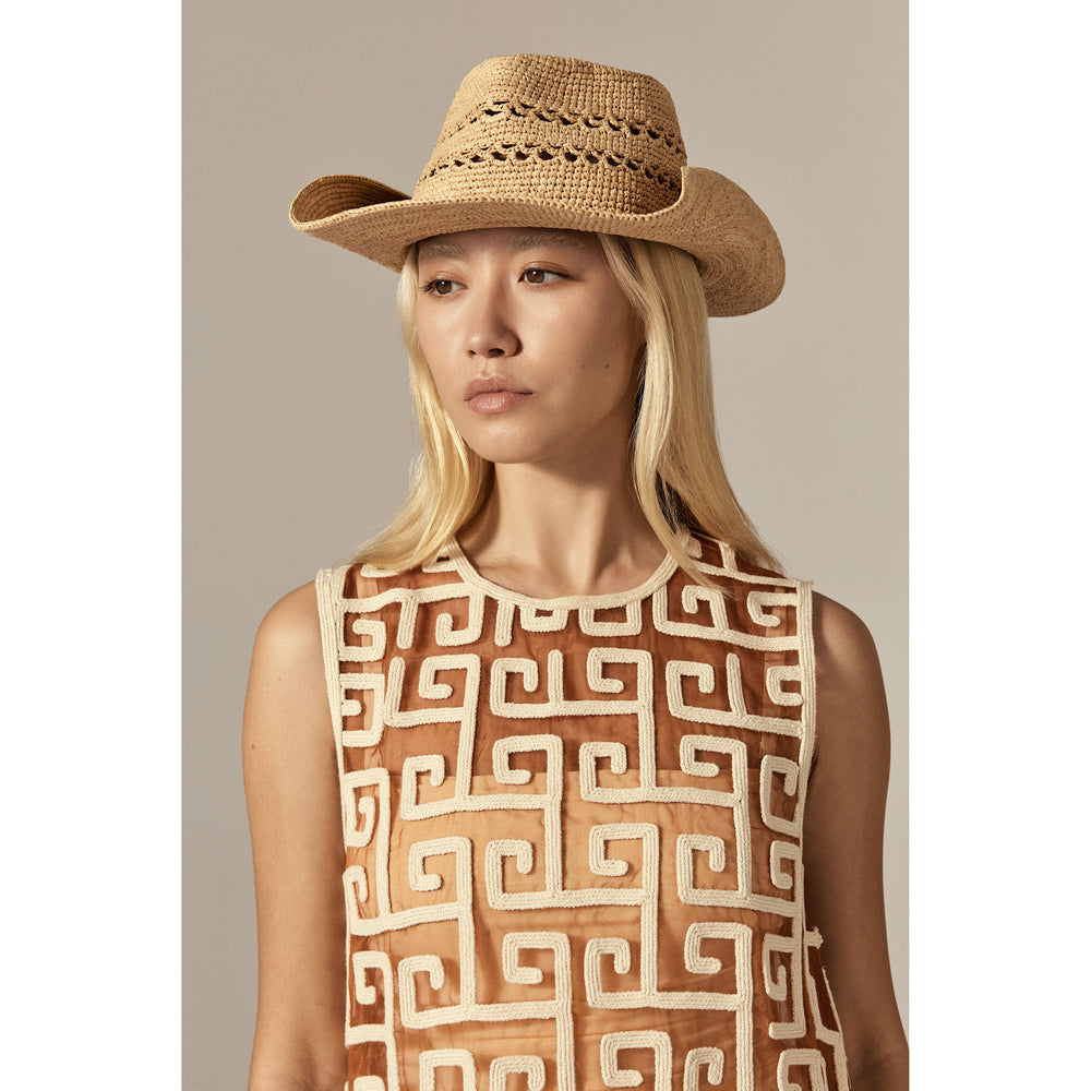 Gwen Raffia Fedora - Natural - Beige Hat | Helen Kaminski AU
