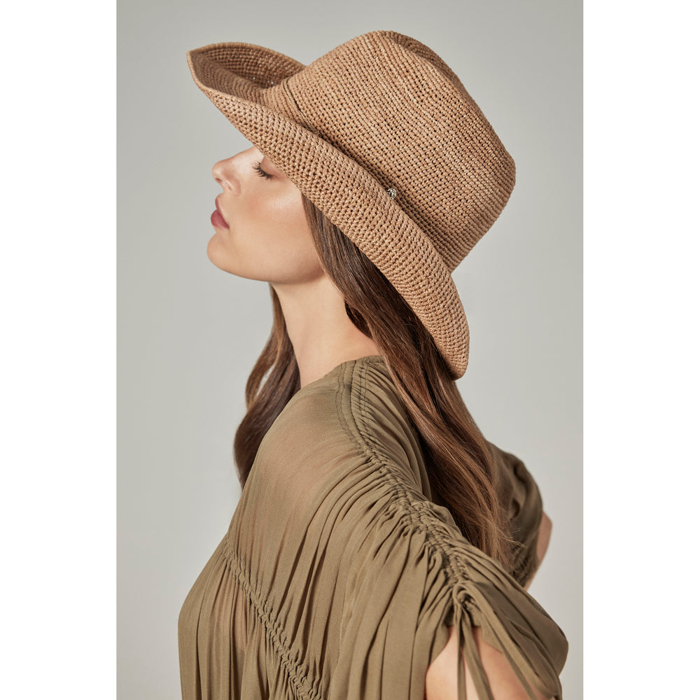 HELEN KAMINSKI☆ブラウン BELEN Buy Belen Raffia Crochet Fedora - Nougat - Helen Kaminski