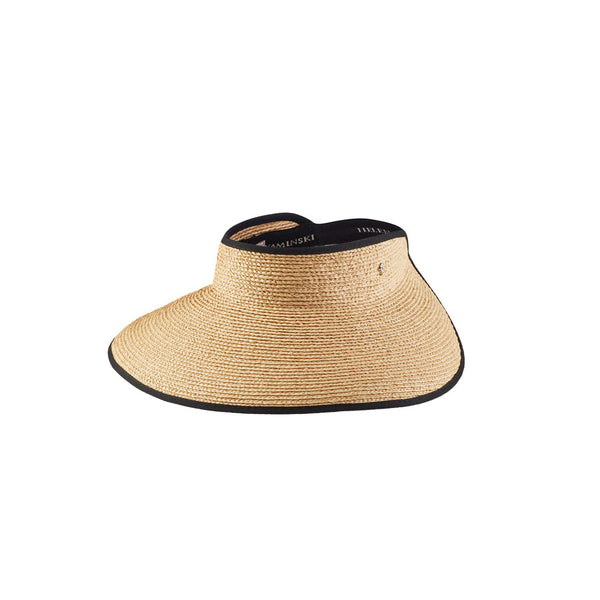 Mai Natural Midnight Visor Hat - Helen Kaminski AU