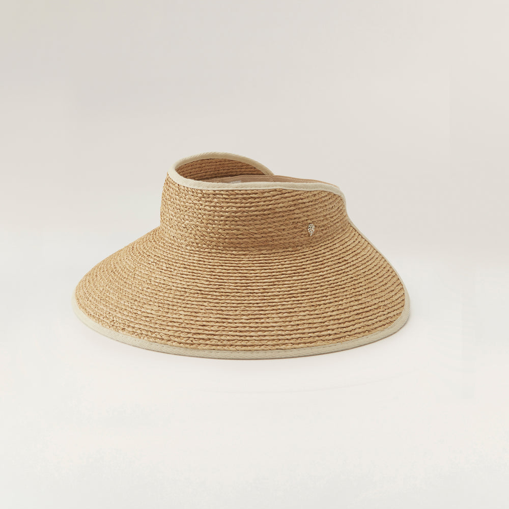 Mai Natural Sand Visor Hat - Helen Kaminski AU