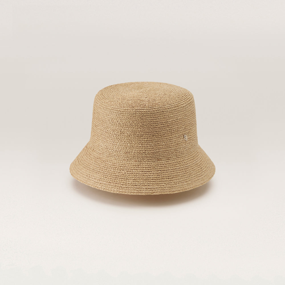 Malia Fine Braid Raffia Bucket Hat - Natural | Helen Kaminski AU