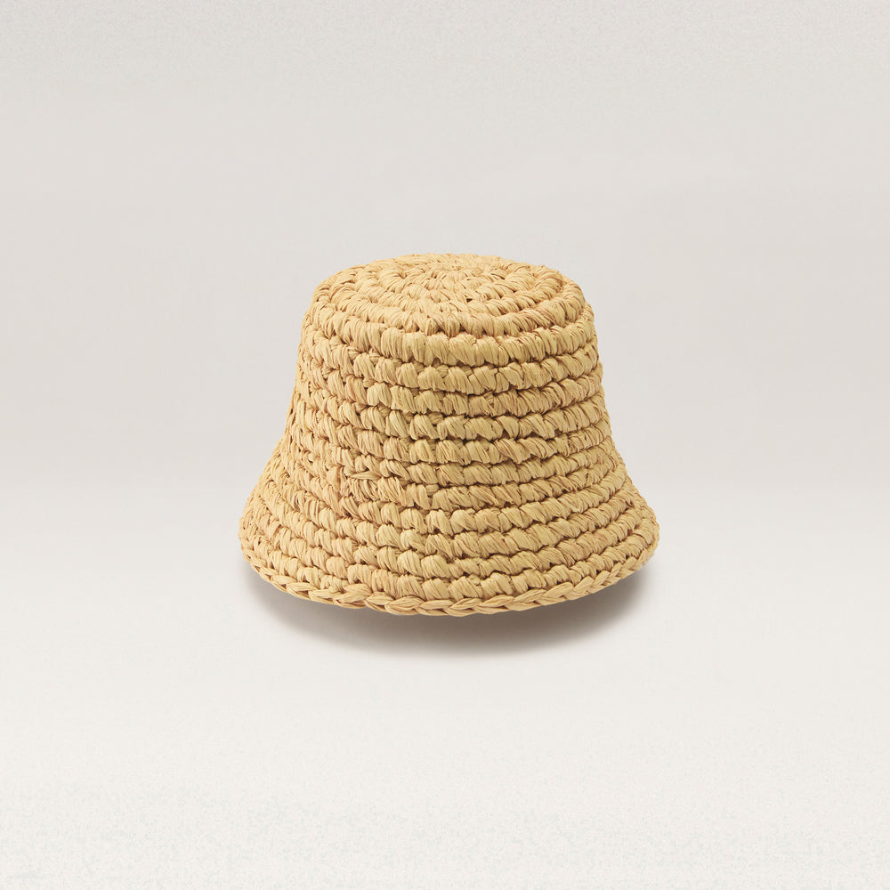 Anya Raffia Handmade Bucket - Natural - Helen Kaminski AU