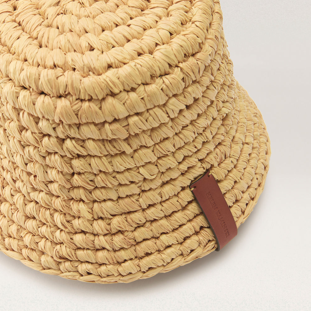 Anya Raffia Handmade Bucket - Natural - Helen Kaminski AU