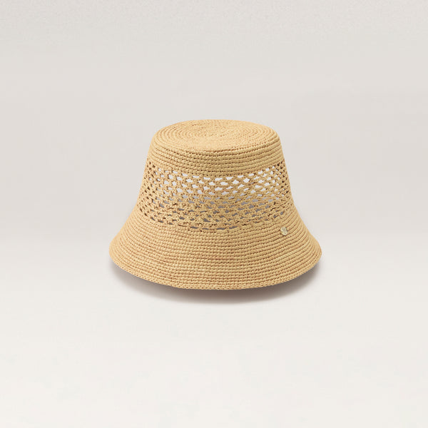 Hana Raffia Bucket - Natural - Bucket Hat | Helen Kaminski AU