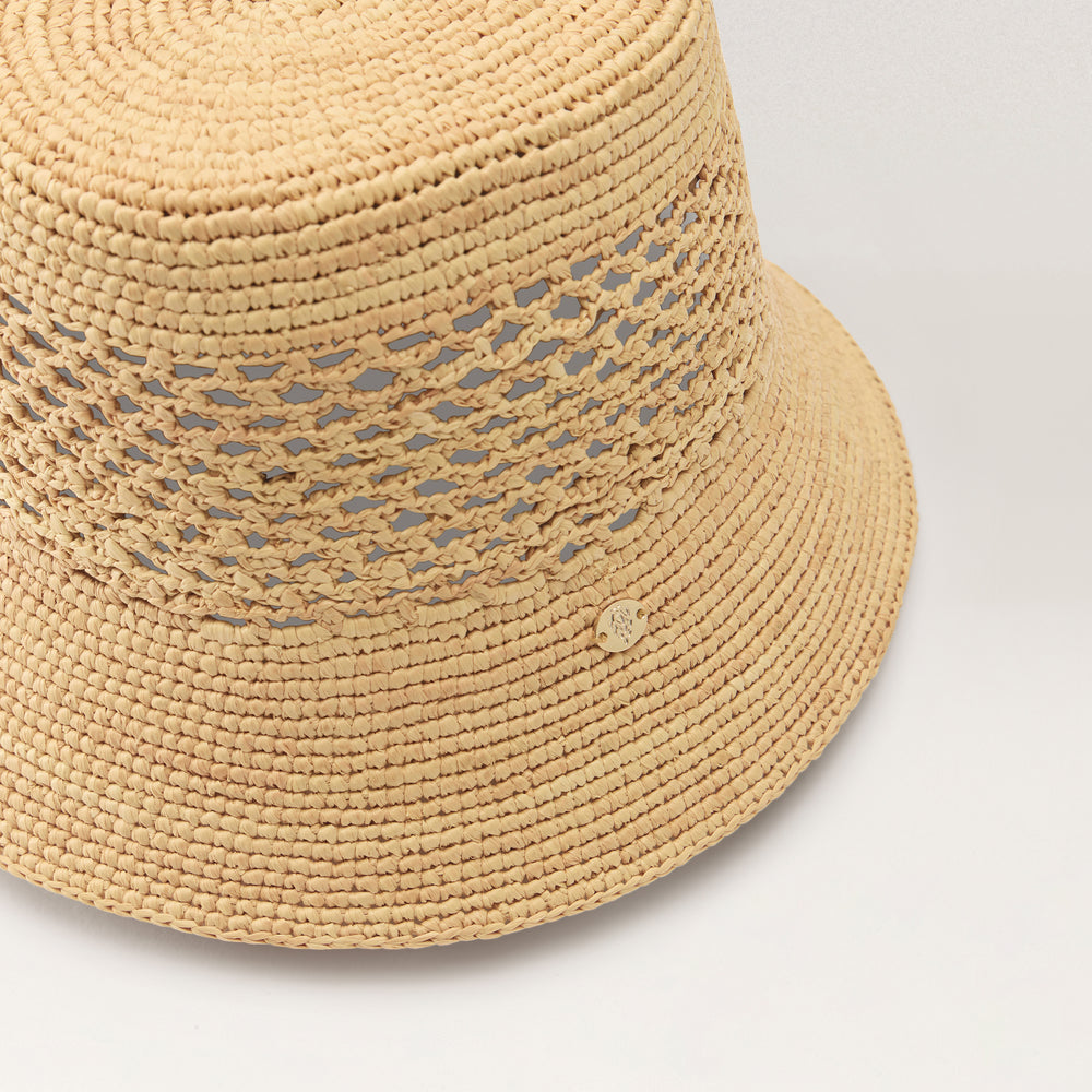 Hana Raffia Bucket - Natural - Bucket Hat | Helen Kaminski AU