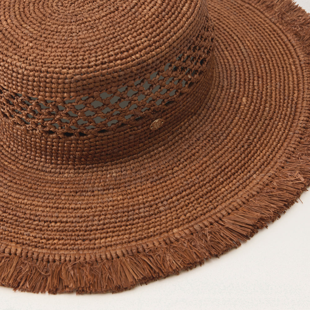 Buy Ivy Raffia Boater - Nutshell - Helen Kaminski AU