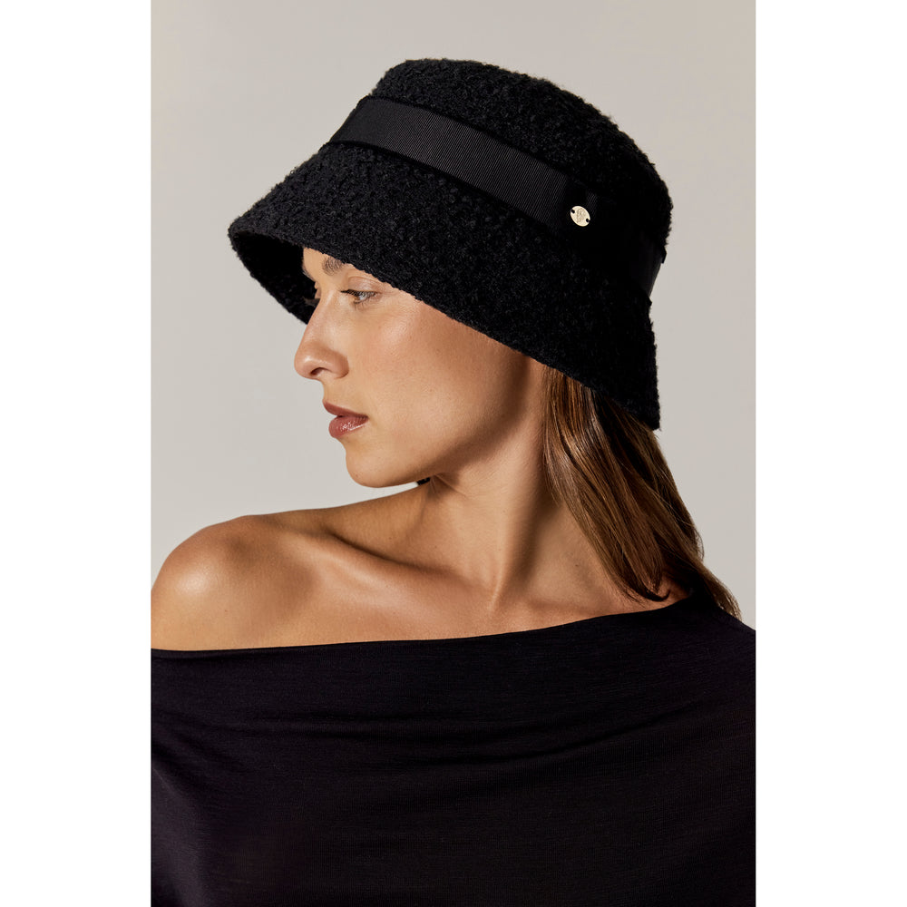 Buy Piper Wool Blend Bucket - Black - Helen Kaminski AU