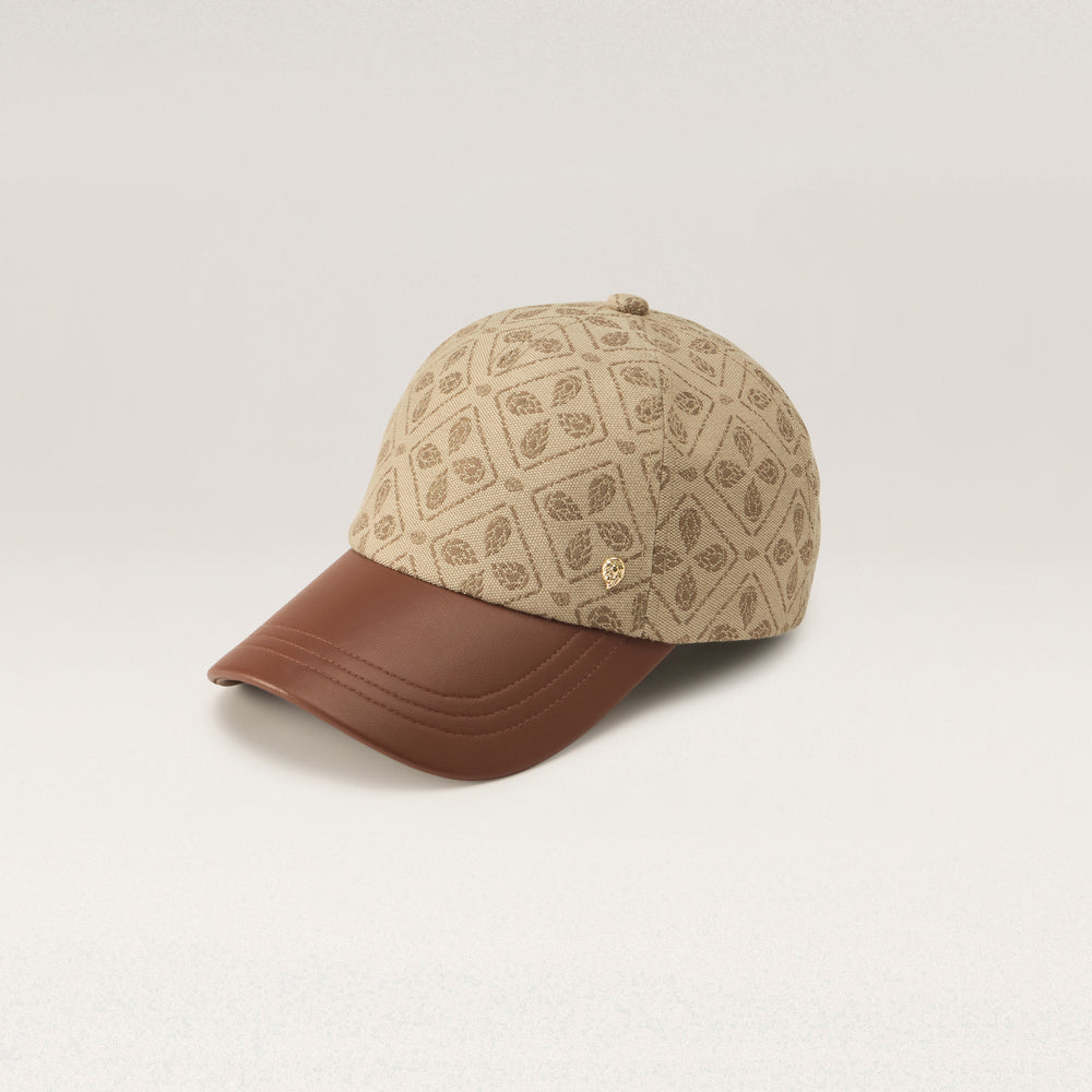 Kennedy Jacquard Cap - Jacquard Latte - Helen Kaminski AU