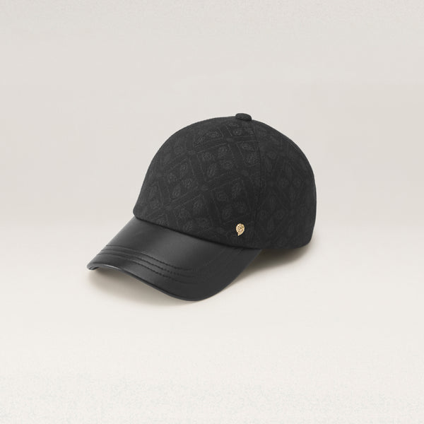 Kennedy Jacquard Cap - Jacquard Black - Helen Kaminski AU