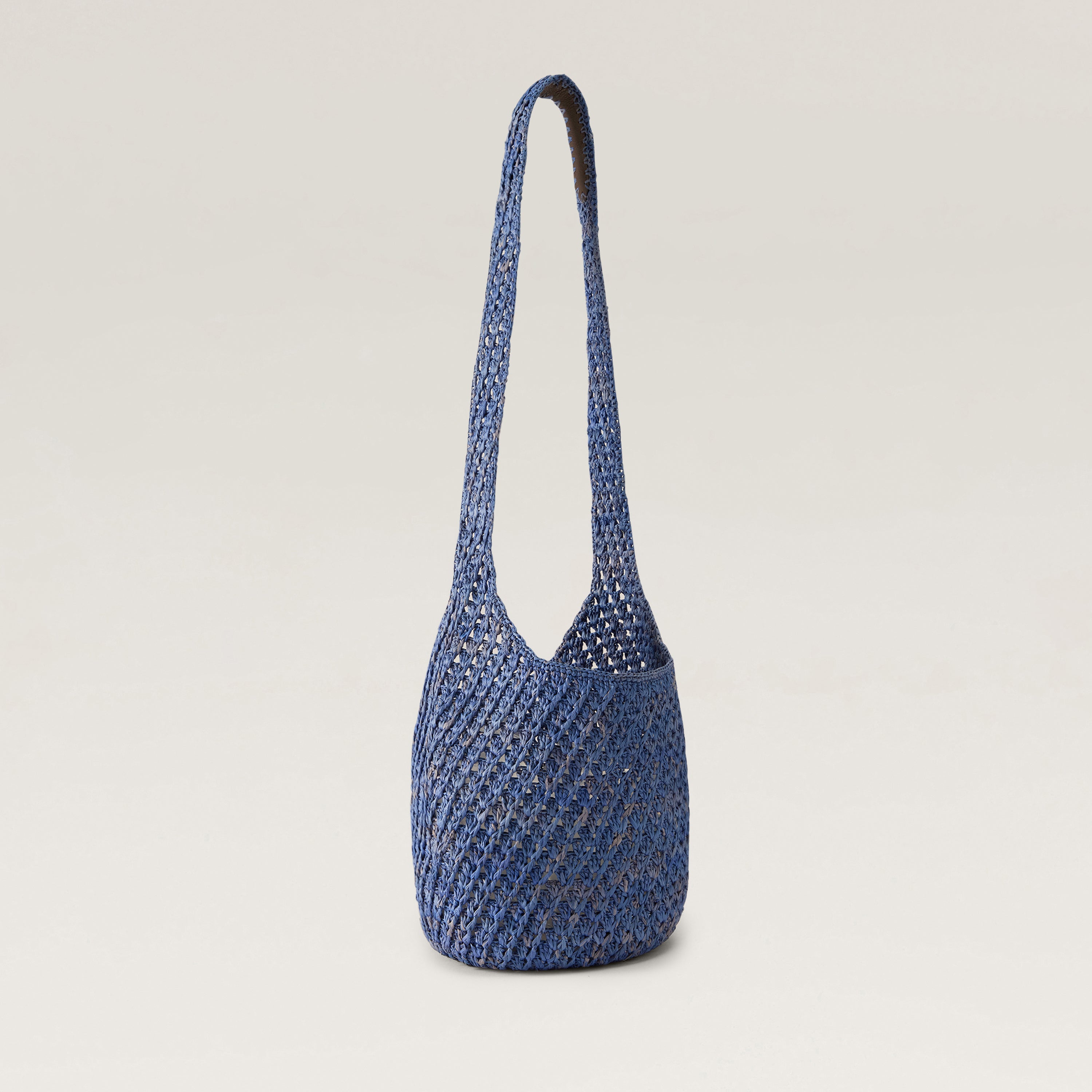 Lani Raffia Crochet Small Sac - Lapis - Blue Bag | Helen Kaminski AU