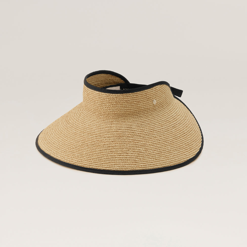 Mai Natural Midnight Visor Hat - Helen Kaminski AU