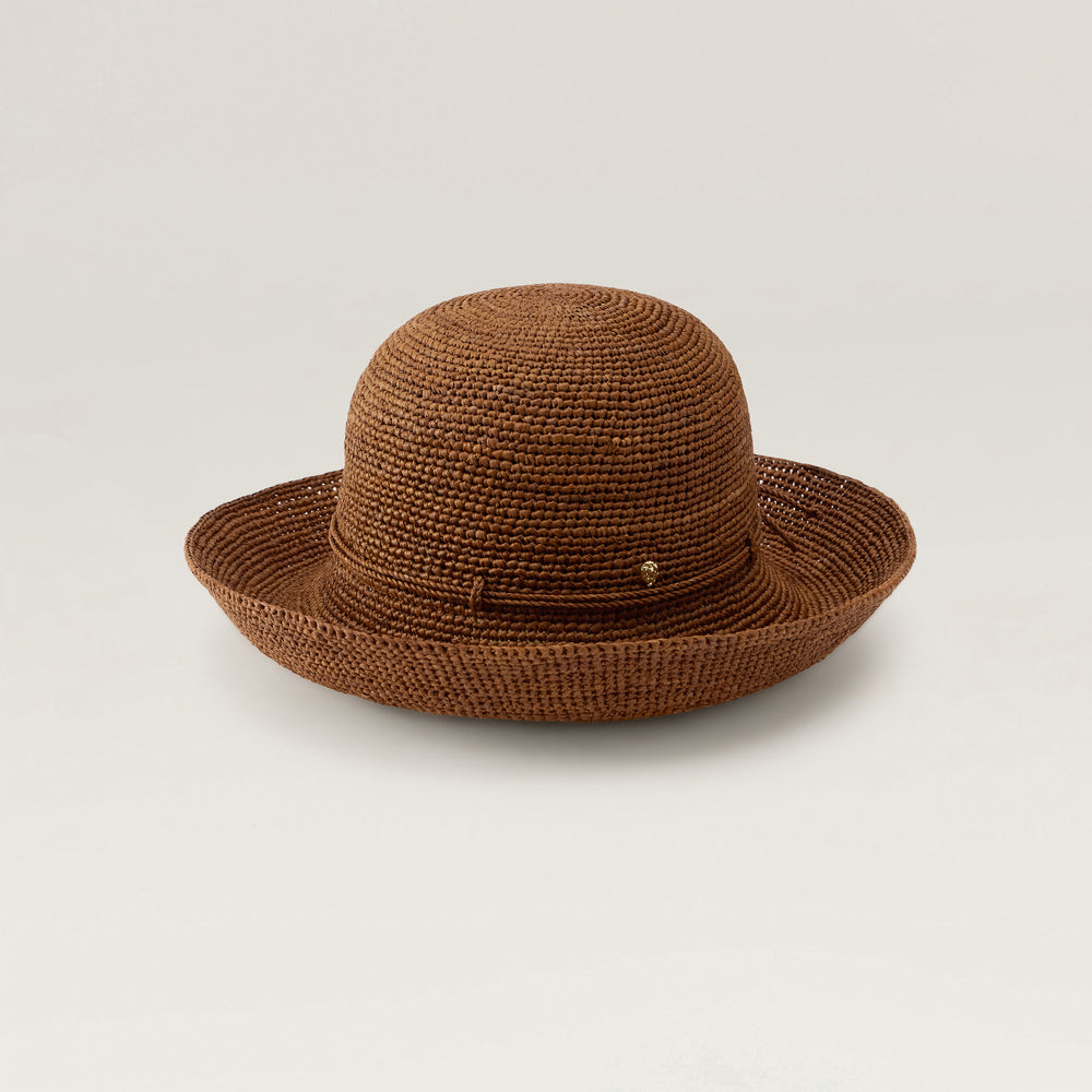 Provence 10 Raffia Crochet Hat - Nutshell | Helen Kaminski AU