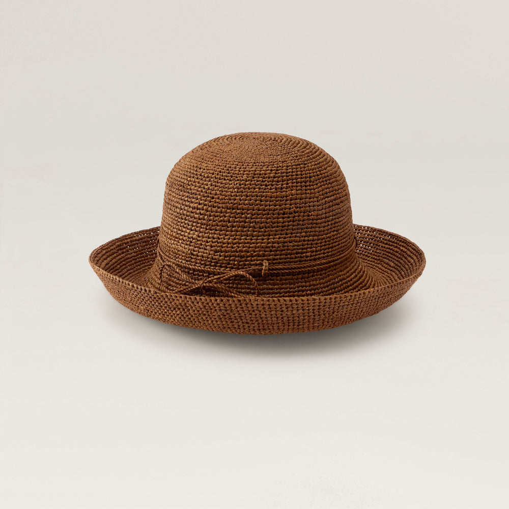Provence 10 Raffia Crochet Hat - Nutshell | Helen Kaminski AU