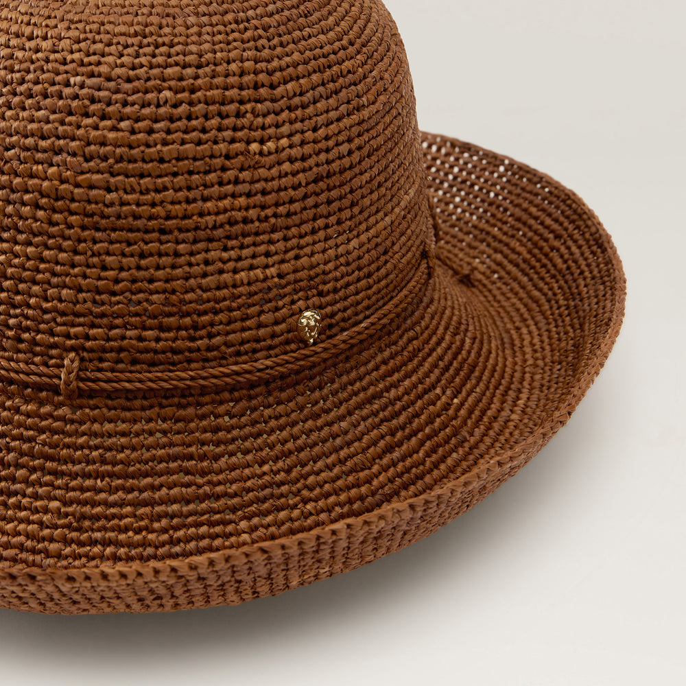 Provence 10 Raffia Crochet Hat - Nutshell | Helen Kaminski AU