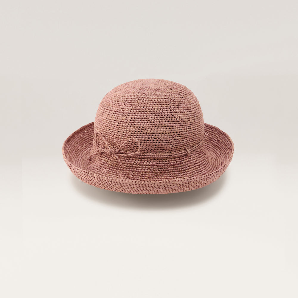 Provence 8 Raffia Crochet Hat - Quartz Rose | Helen Kaminski AU