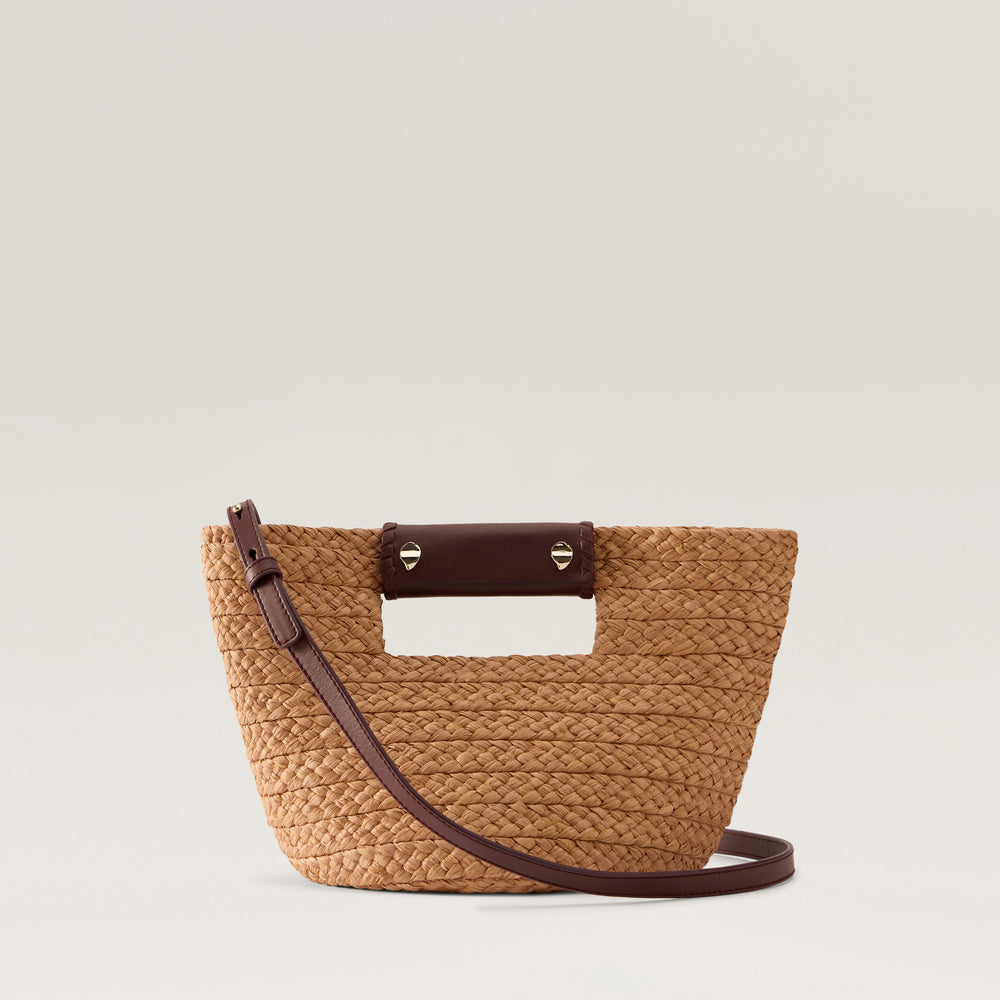 Remi Tote Mini - Nougat/Garnet - Small Tote Bag | Helen Kaminski AU