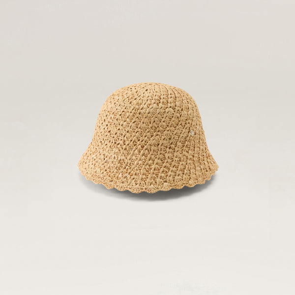 Rio Raffia Crochet Cloche Hat - Natural | Helen Kaminski AU