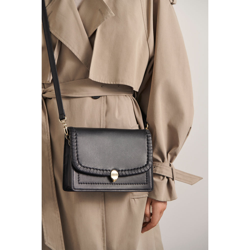 Dauphine Crossbody Bag with Strap in Black - Helen Kaminski AU
