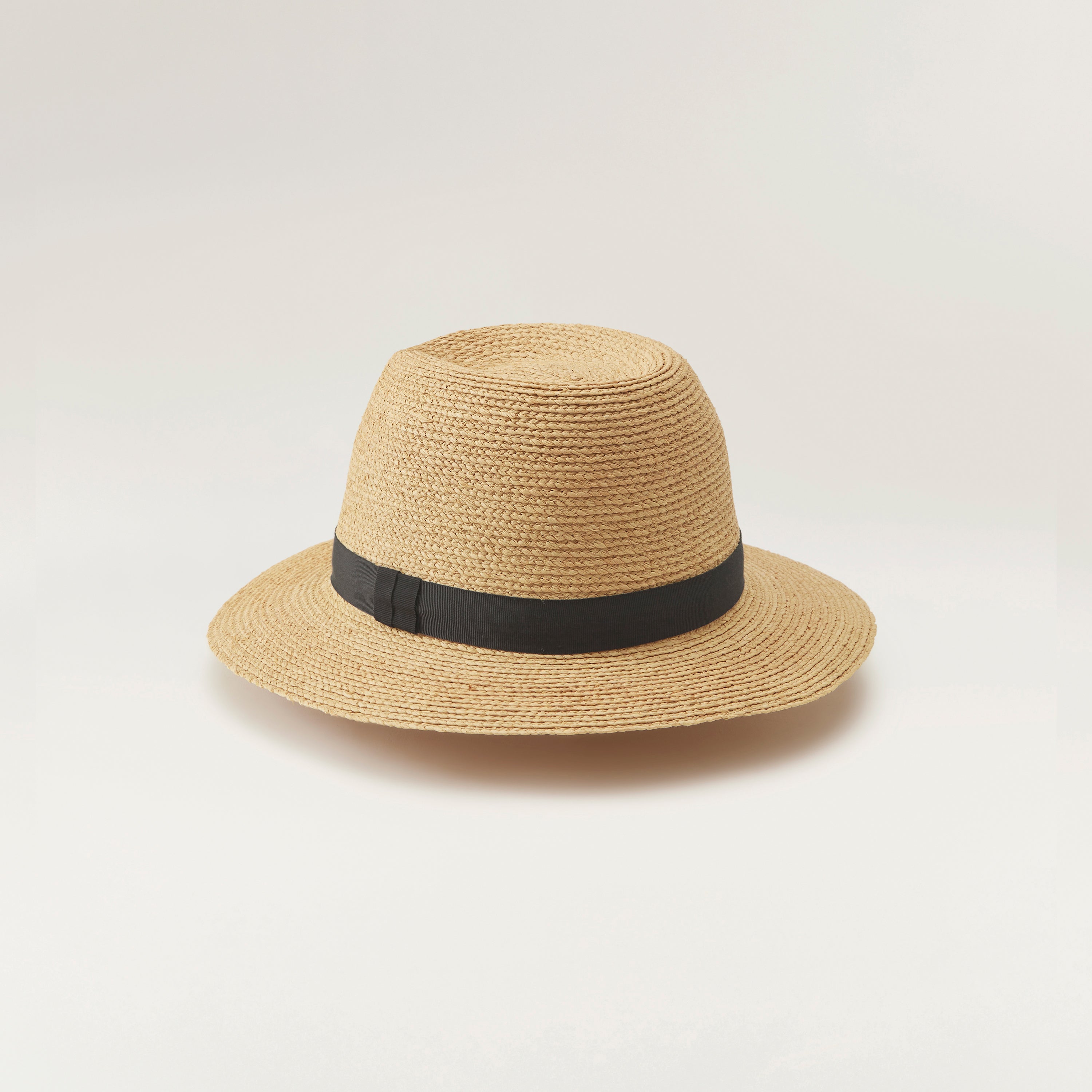 Ladon Natural Granite Raffia Down Brim Fedora Helen Kaminski AU