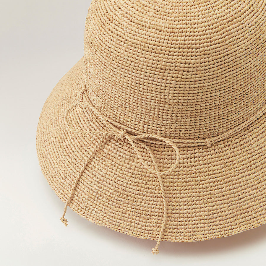 Helen Kaminski Handcrafted Hand Crocheted Villa 6 Madagascan Raffia Hat Buy Villa 6 - Charcoal - Helen Kaminski main image 4