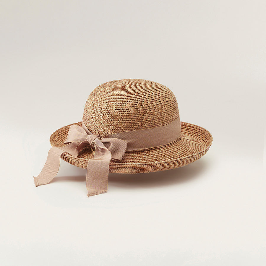 Newport SB in Nougat Lotus Hat - Helen Kaminski AU